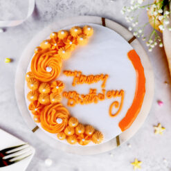 Alternative view of Gorgeous Butterscotch Mirror Glaze Cake