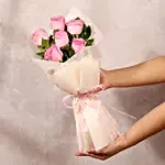 Alternative view of Sweet Pretty In Pink Rose Bouquet With