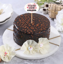 Delicate Chocolate Cake with Cream Layers