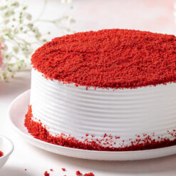 Alternative view of Rustic Golden Red velvet Cake