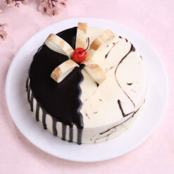Choco-Vanilla Theme Cake