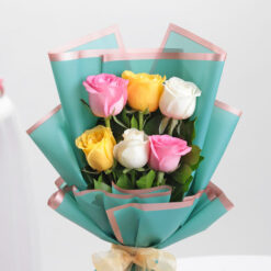 Classic Yellow Rose Vase