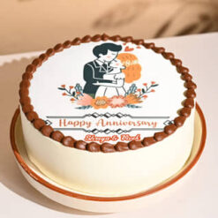 Chocolate Printed Cake