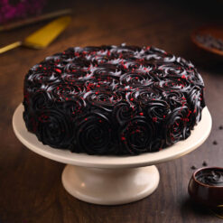 Dark Chocolate Red Velvet Layer Cake