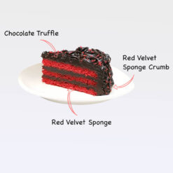 Dark Chocolate Red Velvet Layer Cake