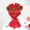 Fresh Red Rose Vase