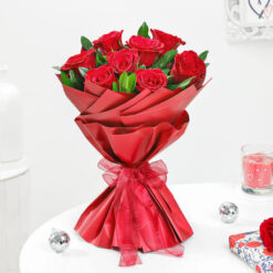 Fresh Red Rose Vase