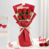 Heartfelt Red Rose Vase
