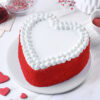 Heart Shaped Cream Red velvet Cake