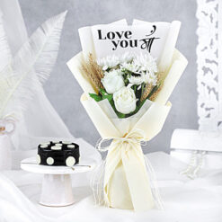 Dainty Rosy Affection Bouquet for Mom