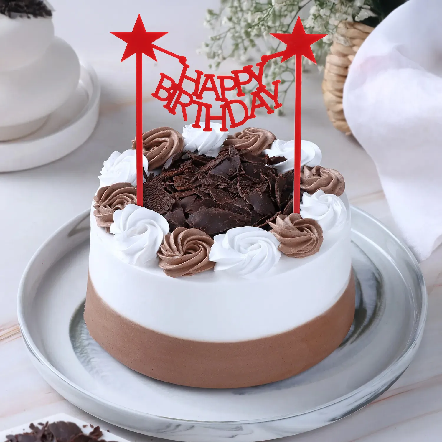 Black Forest Cream Bento Cake