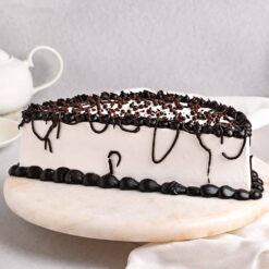 Black Forest Half Cake With Whipped Cream