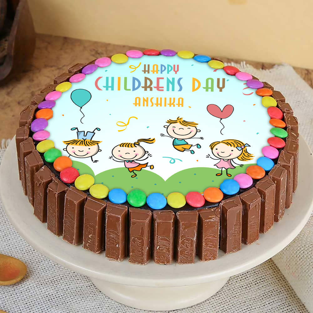 Children's Kitkat Printed Cake