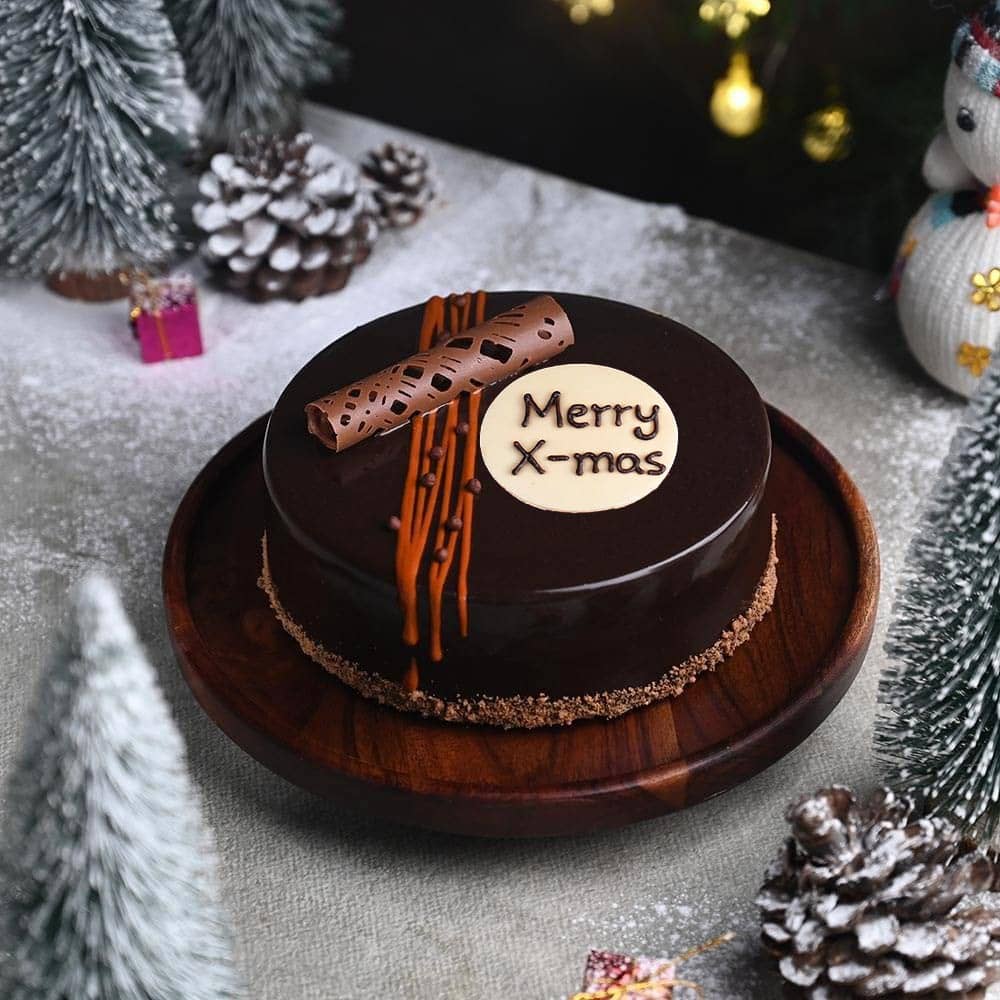 Christmas Wishes Chocolate Truffle Cake