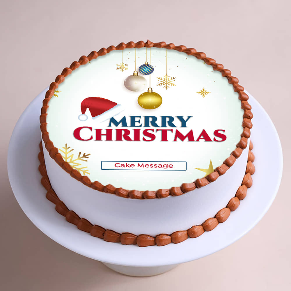 Delicious Cheerful Christmas Party Cake