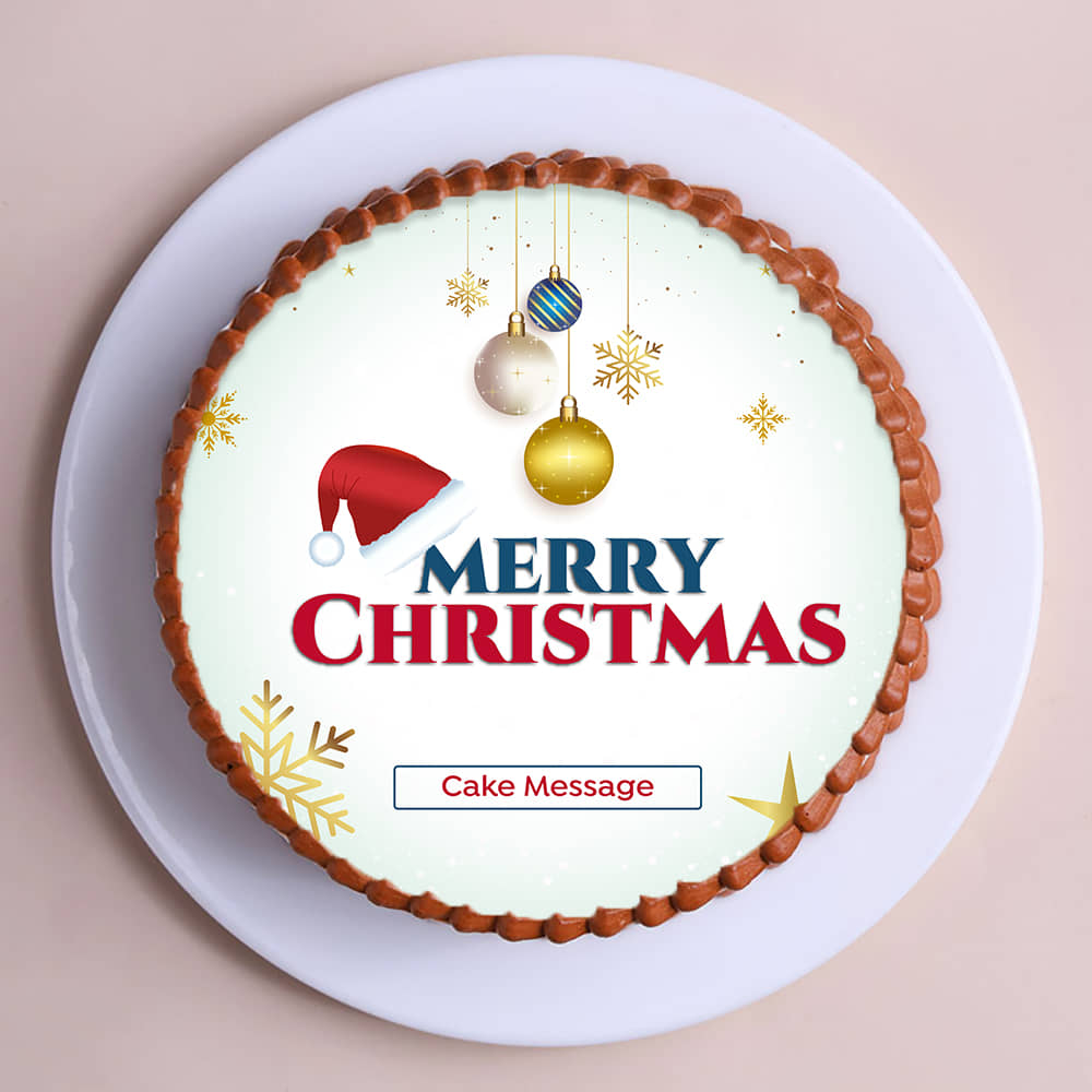 Delicious Cheerful Christmas Party Cake