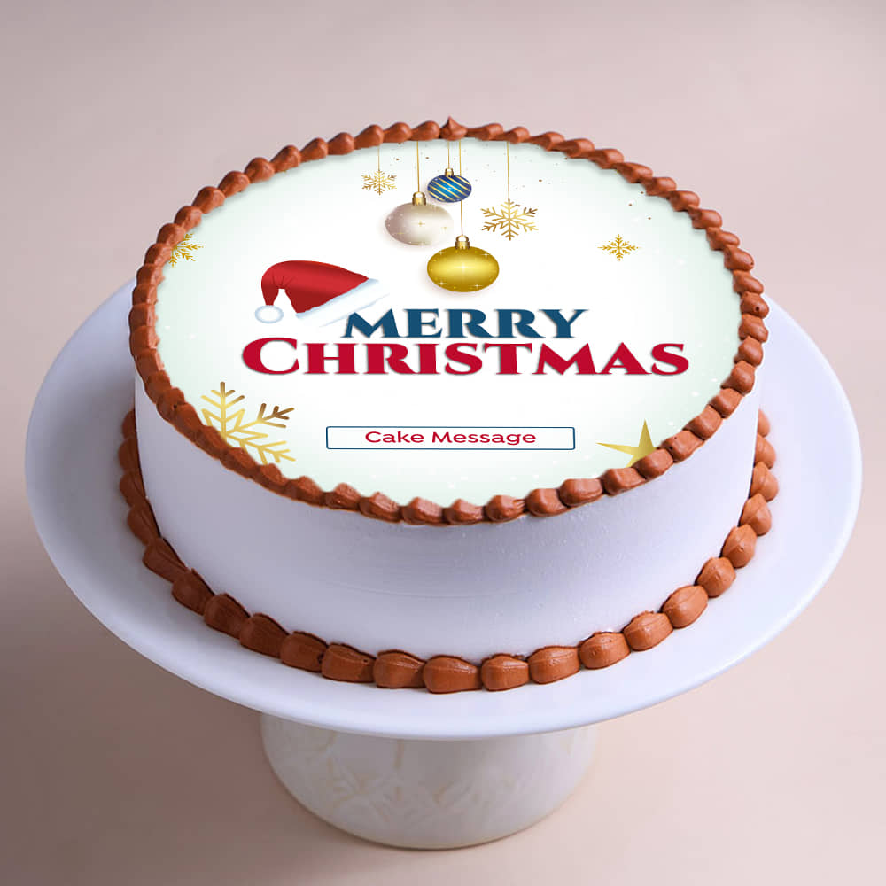 Delicious Cheerful Christmas Party Cake
