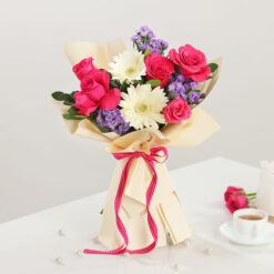 Dream Bouquet And Truffle Cake Combo