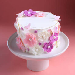 Pastel Floral Theme Cake