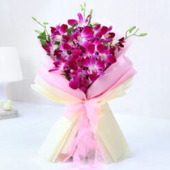 Fresh Orchids & Pineapple Cake
