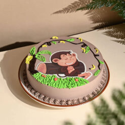 Jungle Monkey Chocolate Cream Cake