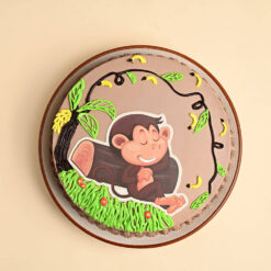 Jungle Monkey Chocolate Cream Cake