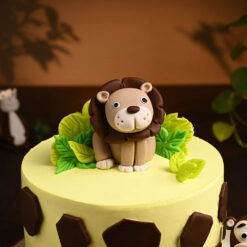 Lion And Monkey Jungle Cake