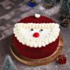 Red Velvet Santa Face Cake