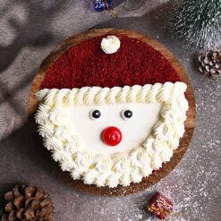 Red Velvet Santa Face Cake