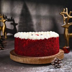 Red Velvet Santa Face Cake
