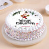 Santa Christmas Cake With Festive Design