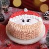 Santa Christmas Cream Cake Design