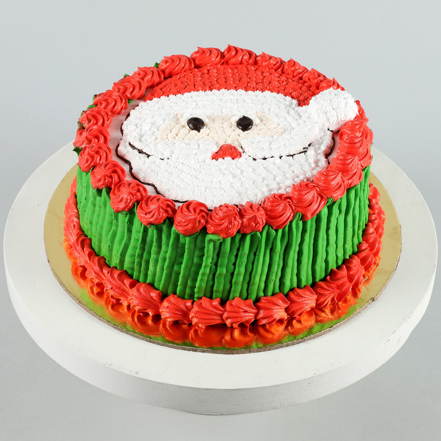 Santa Themed Black Forest Cake 1 Kg