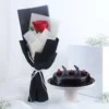 The Theme Chocolate Truffle Cake & Beautiful Roses