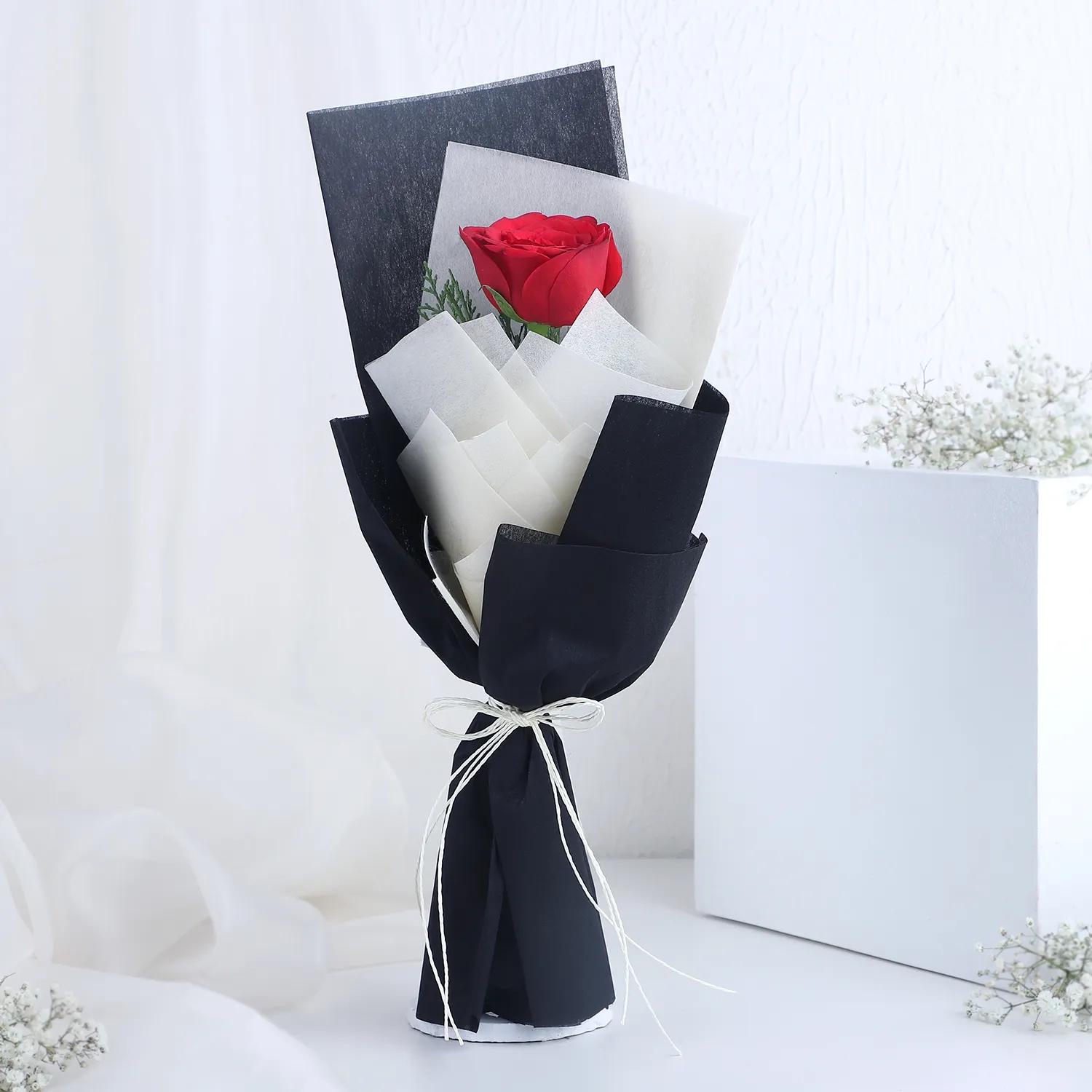 The Theme Chocolate Truffle Cake & Beautiful Roses