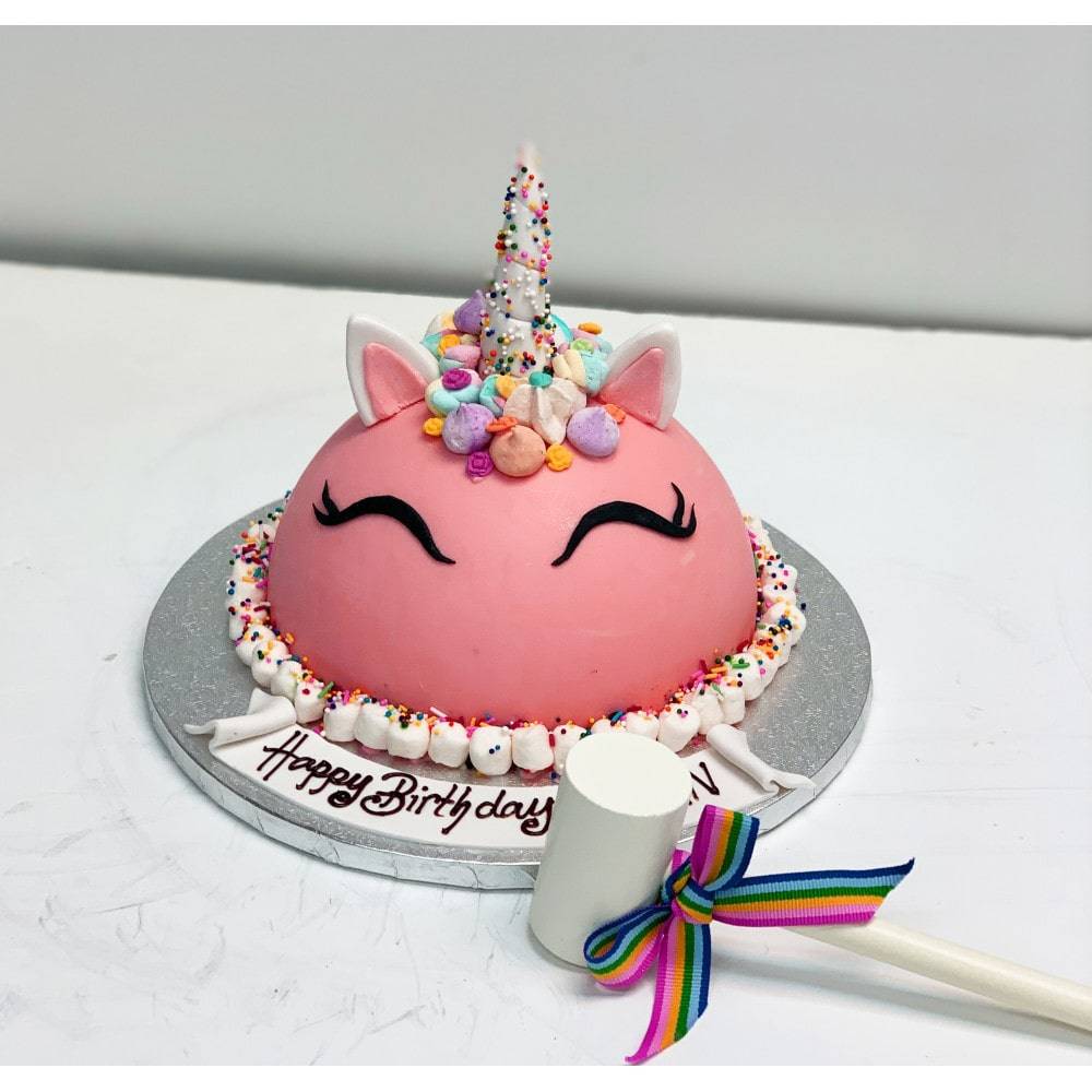 Unicorn Pinata Semi Circle Cake