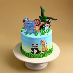 Wild Animal Theme Cake