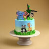 Wild Animal Theme Cake