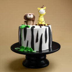 Zebra Stripe Jungle Cake