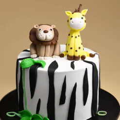 Zebra Stripe Jungle Cake