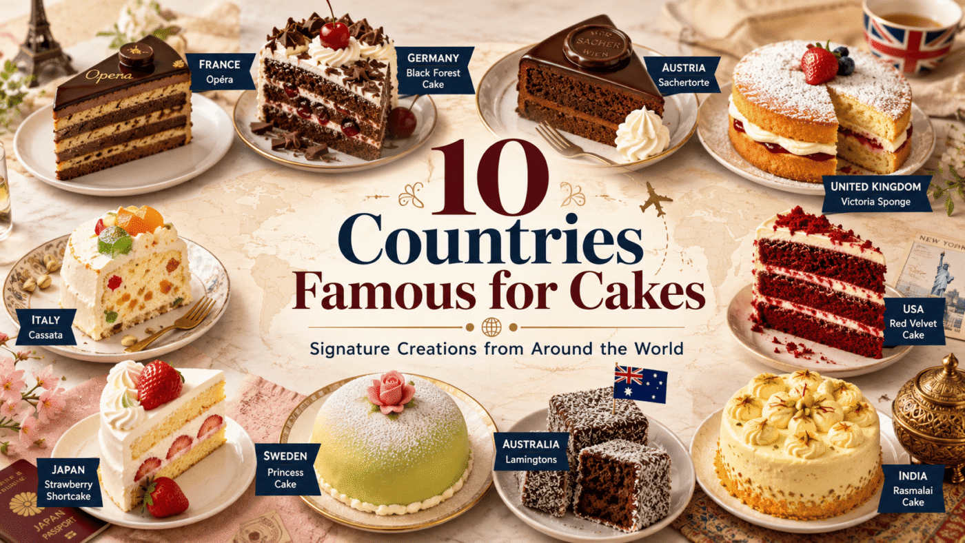 10 Countries Famous for Cakes and Their Signature Creations