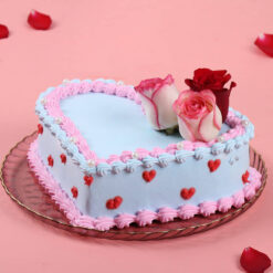 Blooming Hearts Valentine Cake