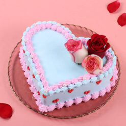 Blooming Hearts Valentine Cake