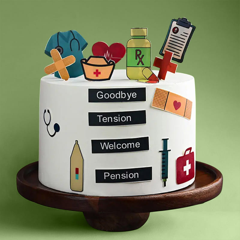 Delicious Doctors Retirement Farewell Cake