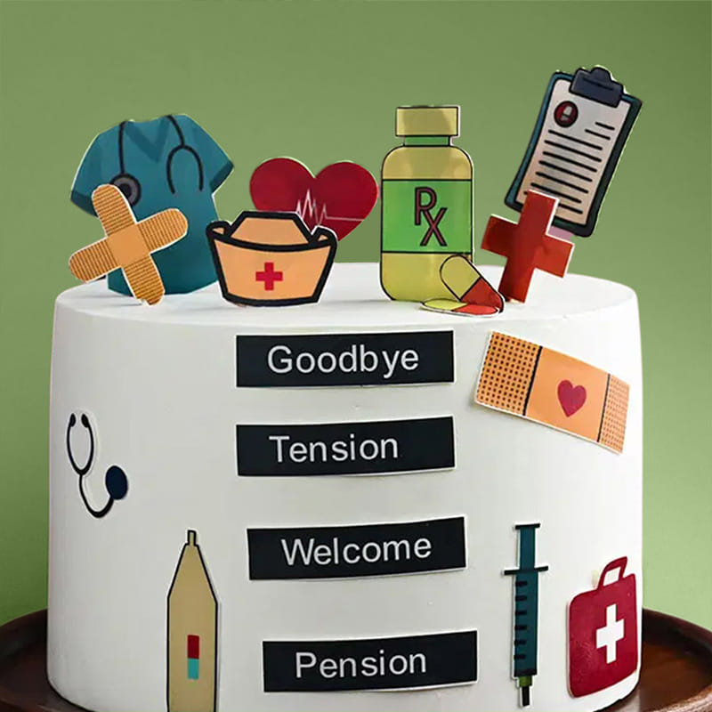 Delicious Doctors Retirement Farewell Cake