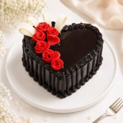 Heart Chocolate Cream Cake
