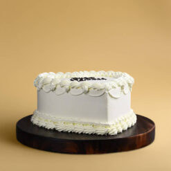 Heart Shape Just Married Cake