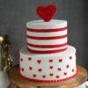 Heartfelt Love Theme Cake