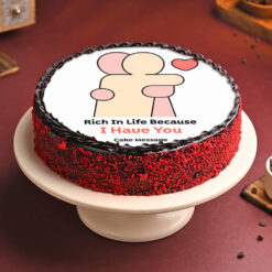 Heartfelt Story Photo Cake