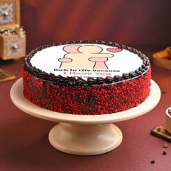 Heartfelt Story Photo Cake